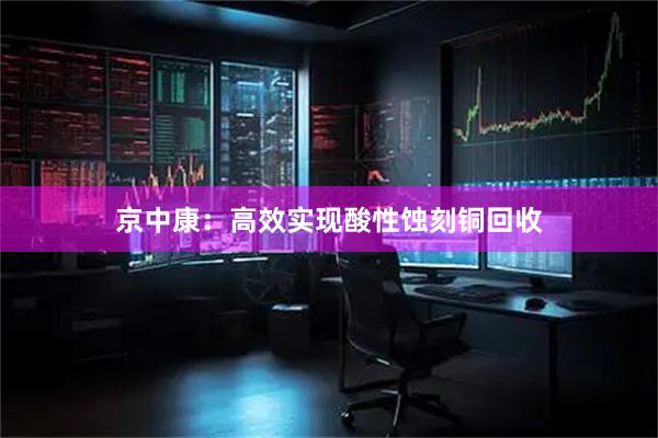 京中康：高效实现酸性蚀刻铜回收